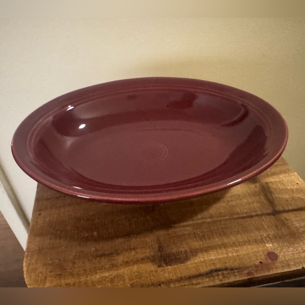 Fiesta Maroon Ceramic Serving Platter
